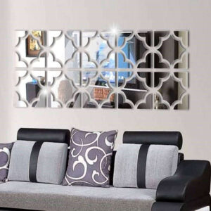 Decorative Plexiglass Wall Mirror – Traditional Persian Art Pattern (20 Pieces)