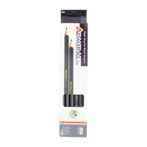 Admiral 125 Black Pencils – Set of 12 Graphite Pencils Offering Exceptional Durability