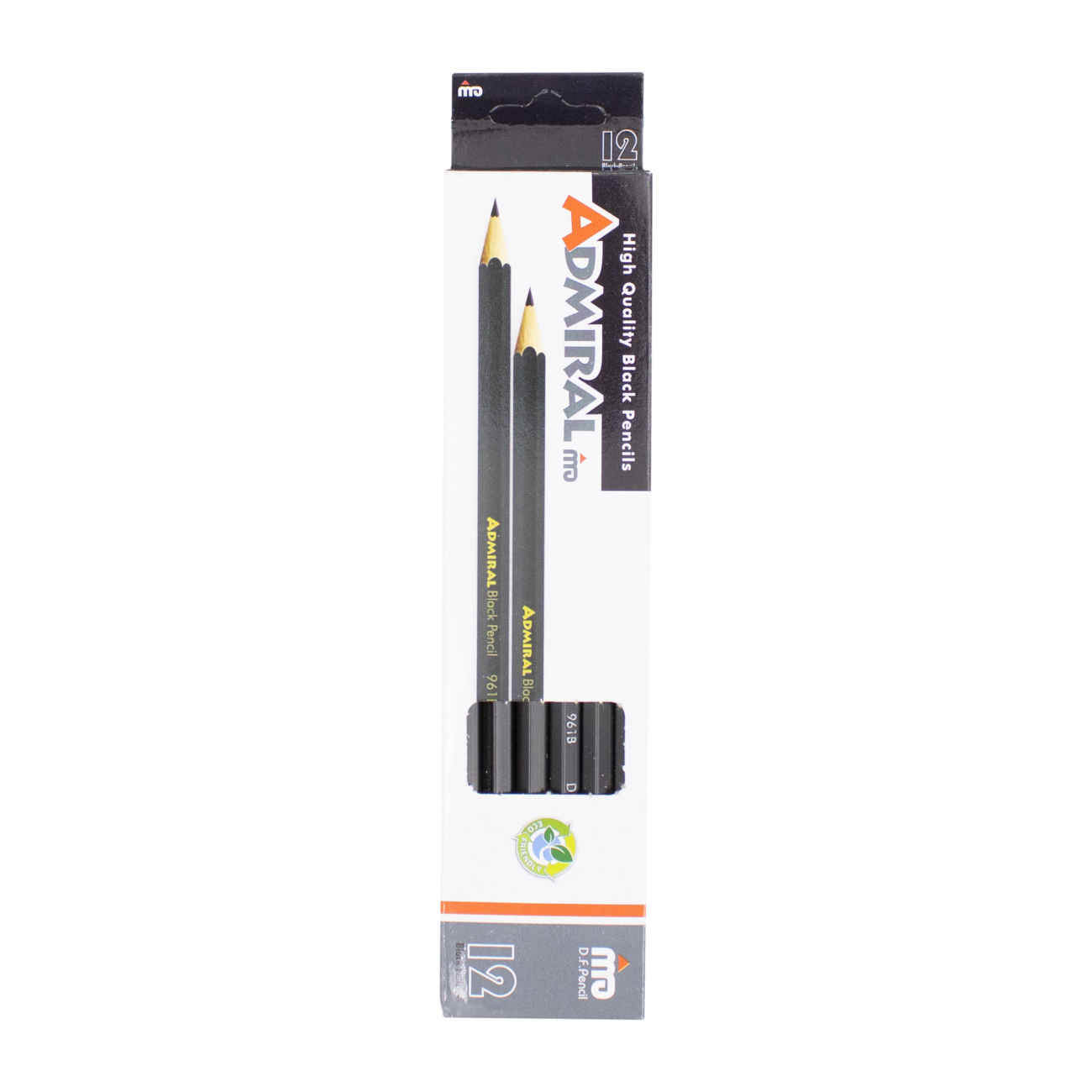 Admiral 125 Black Pencils – Set of 12 Graphite Pencils Offering Exceptional Durability