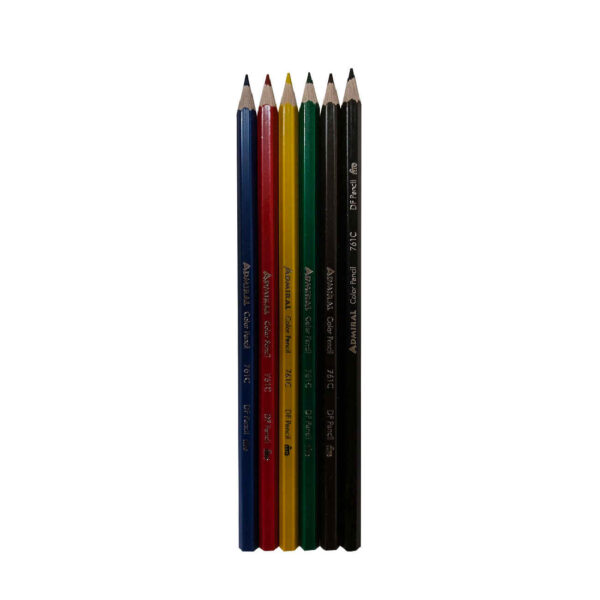 Admiral 6 Colored Pencils – Smooth & Bright and Easy to Use