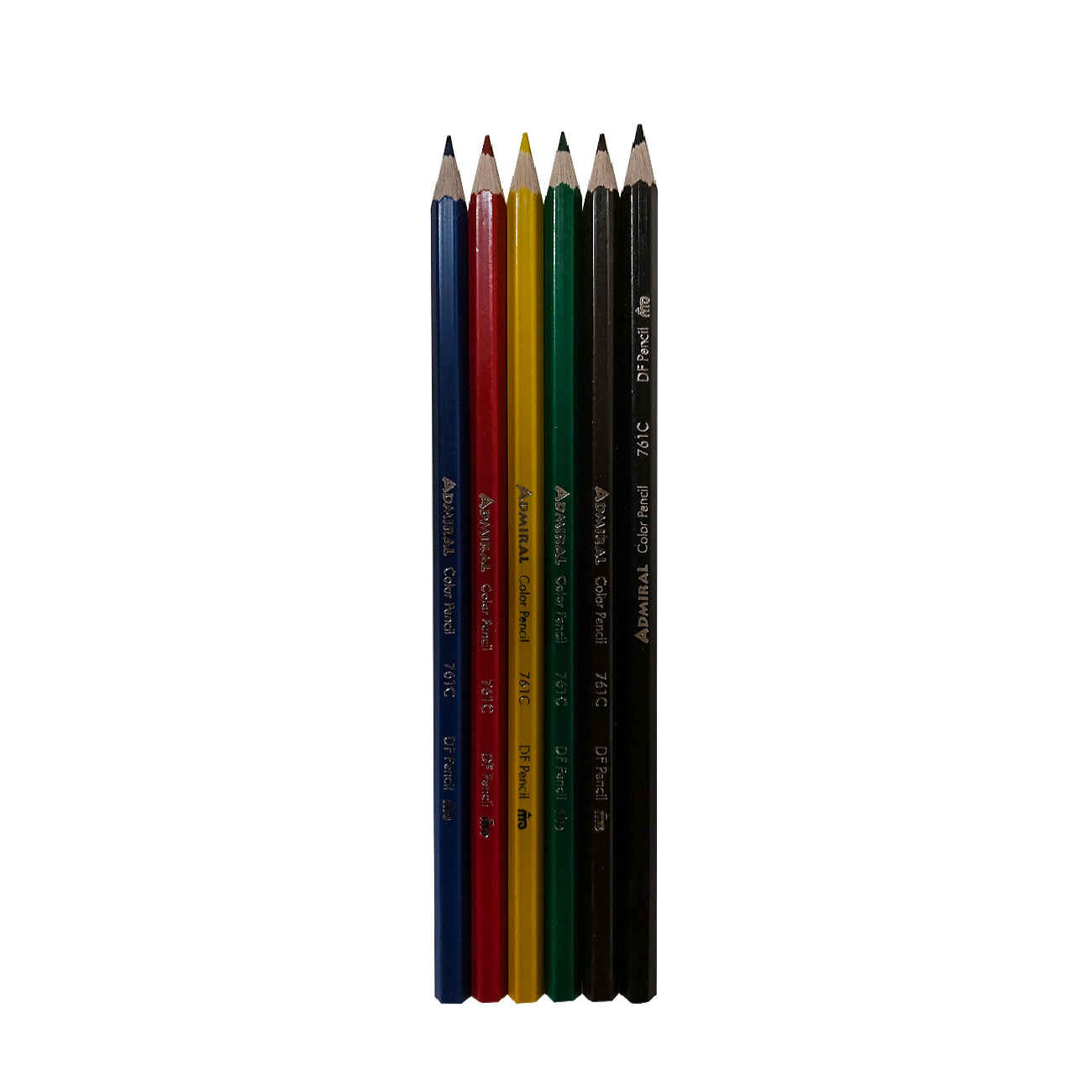 Admiral 6 Colored Pencils – Smooth & Bright and Easy to Use