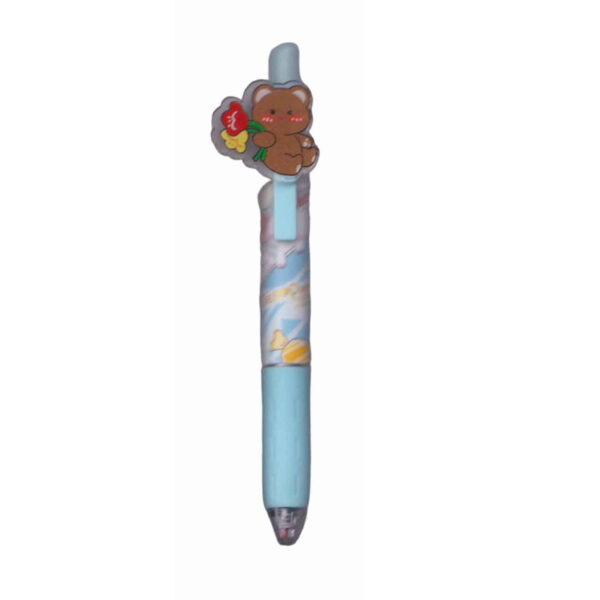 Adorable Brown Bear Pen – Blue Ink & Smooth Writing Experience (1)