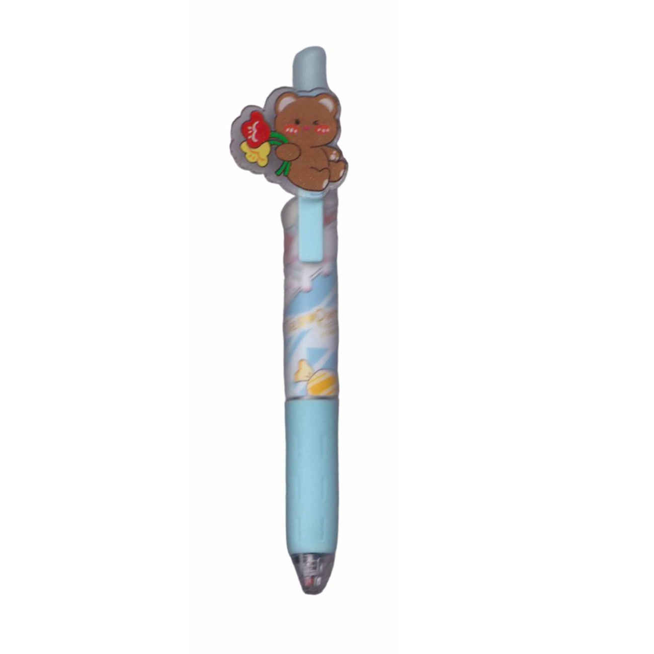 Adorable Brown Bear Pen – Blue Ink & Smooth Writing Experience