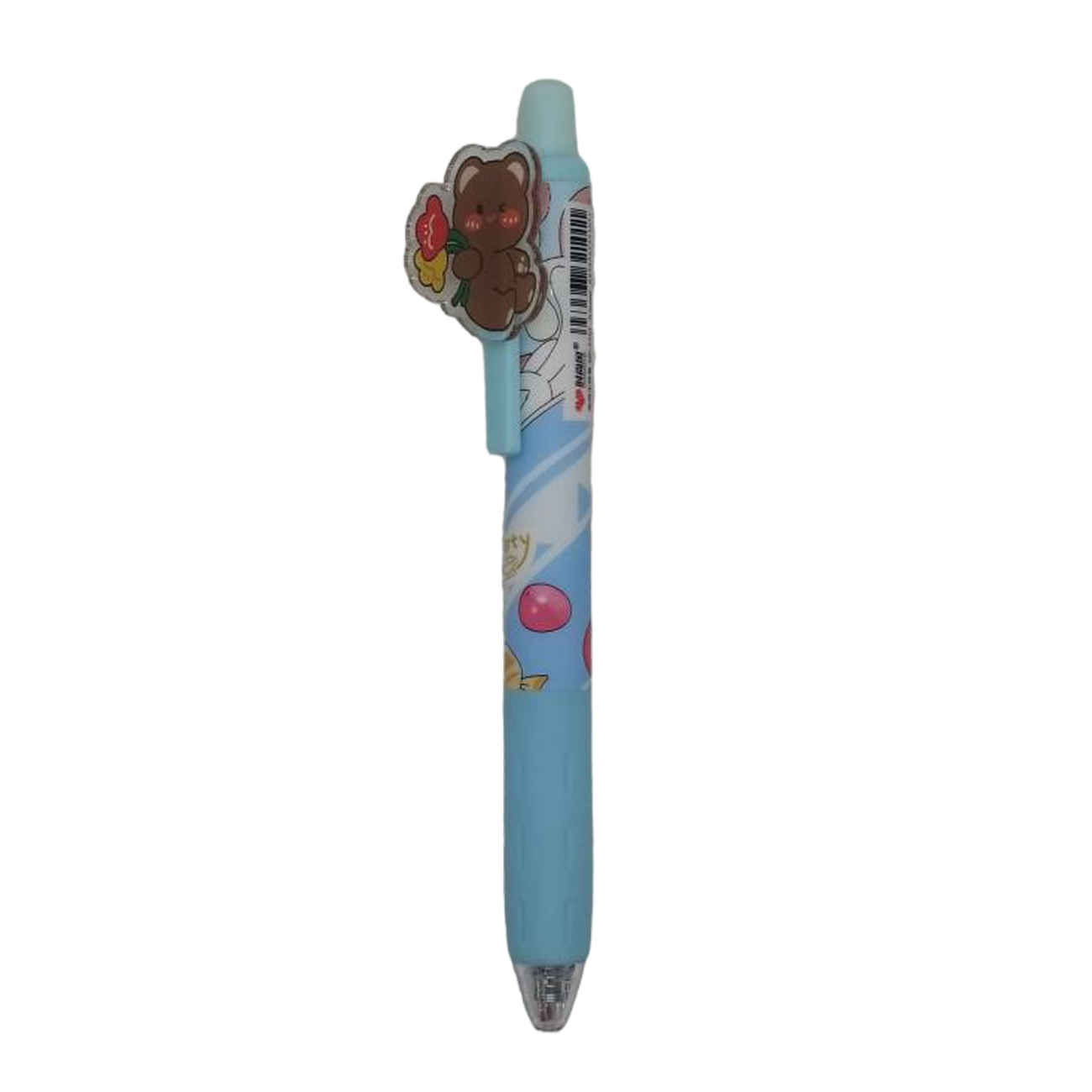 Adorable Brown Bear Pen – Blue Ink & Smooth Writing Experience