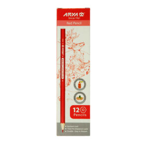 Aria 12-Pack Red Pencils – Vibrant Color and Superior Quality for Writing and Drawing