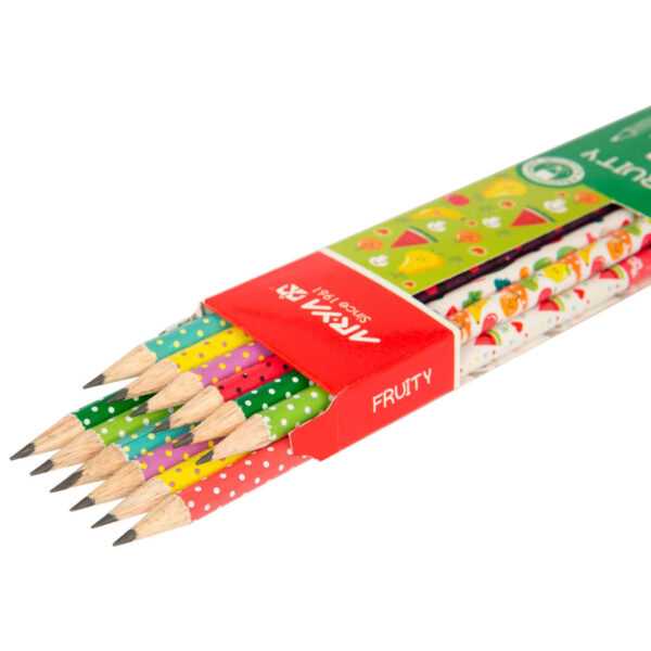 Aria Fruity Black Pencils – Perfect for School and Creative Projects Pack of 12