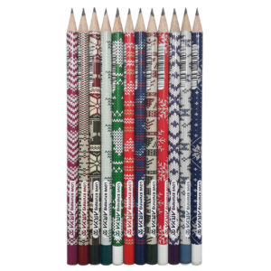 Aria LOVE KNITTING Black Pencils – for Writing & Drawing Pack of12
