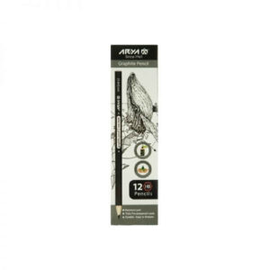 Aria Model 3001 Black Drawing Pencils – High Quality Pack of 12 for Sketching and Writing