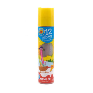Arya 12 Colors – Durable HB Pencils in a Portable Cylinder Box