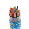 Arya 12 Colors – Durable HB Pencils in a Portable Cylinder Box