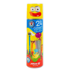 Arya 24-Pack Colored Pencils – Ergonomic Design in Tube Packaging