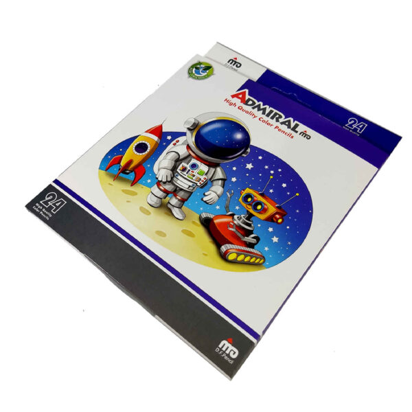 Astronaut-Themed 24 Colored Pencils by Admiral – Bright & Fun