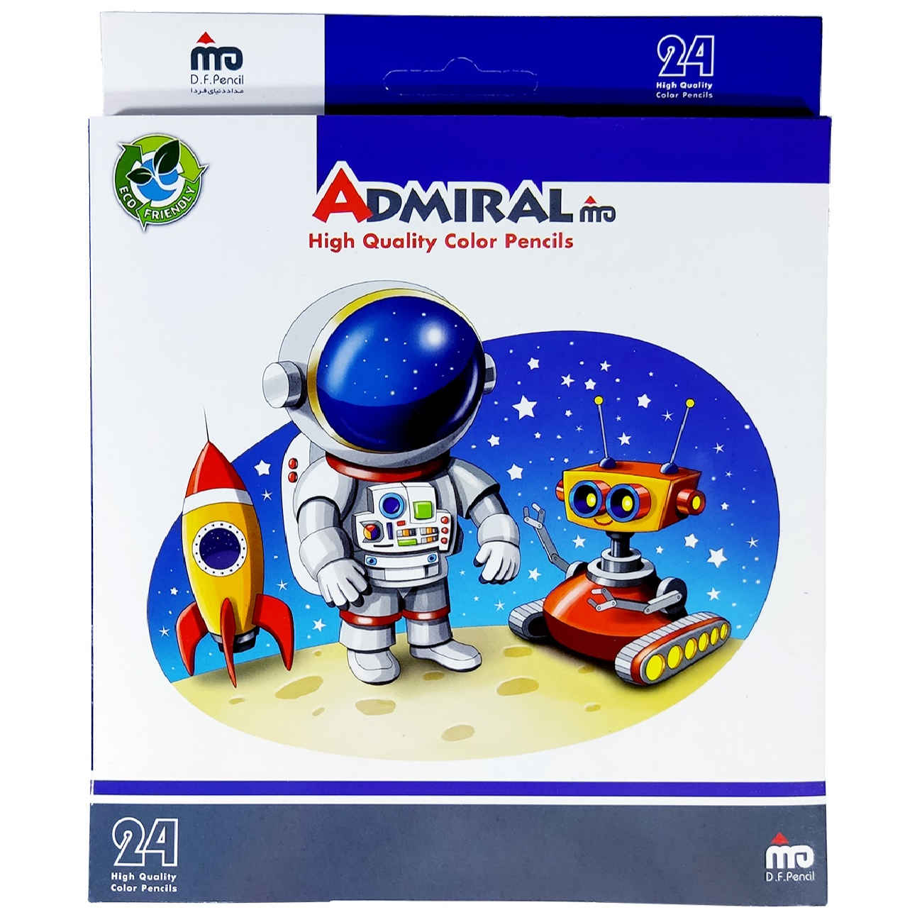 Astronaut-Themed 24 Colored Pencils by Admiral – Bright & Fun