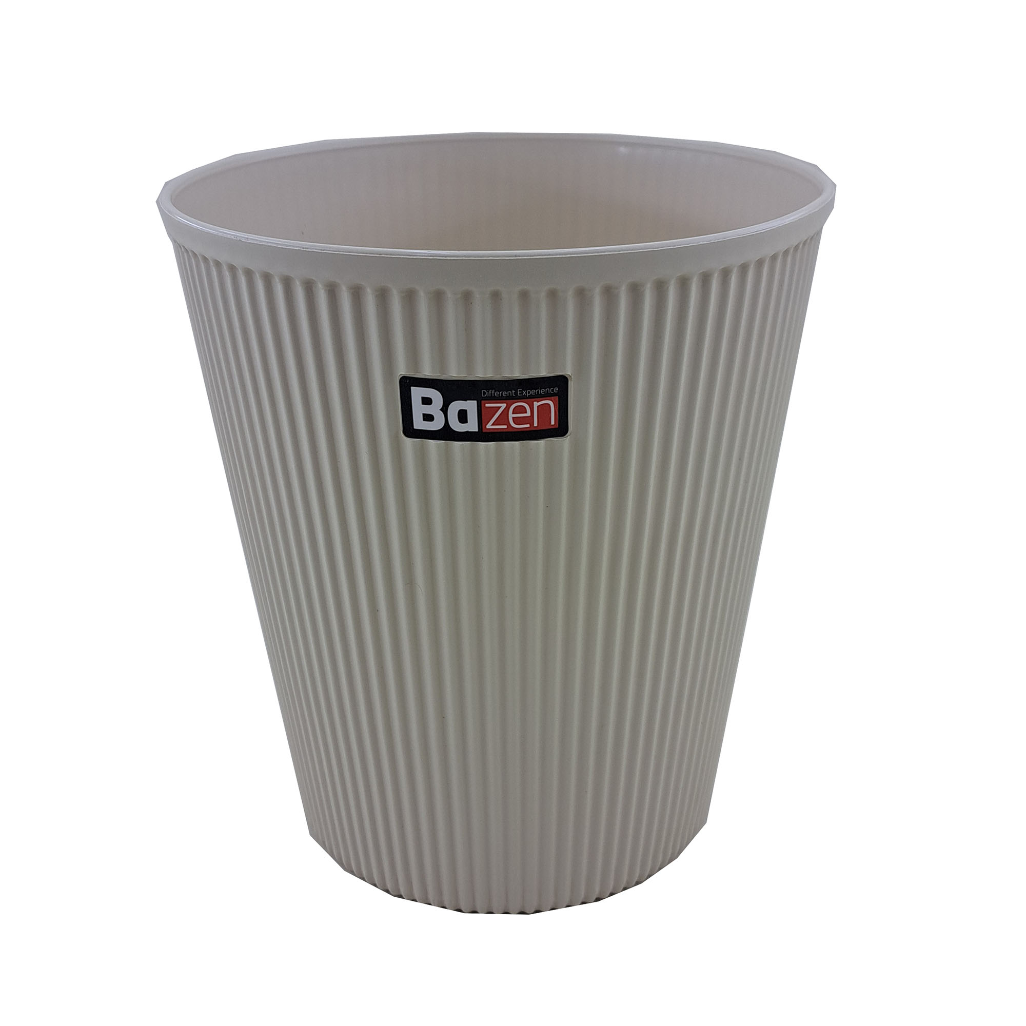 Indoor Plastic WasteBasket, 12L – Open Top Trash Bin for Home and Office