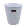 Indoor Plastic WasteBasket, 12L – Open Top Trash Bin for Home and Office