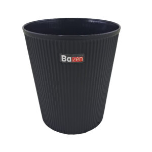 Indoor Plastic WasteBasket, 12L – Open Top Trash Bin for Home and Office