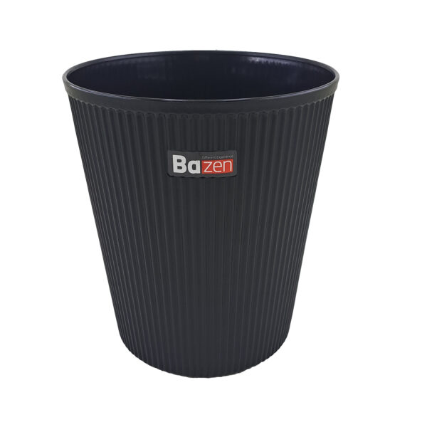 Bazan Graphic Plastic Waste Basket – Open Top Trash Bin for Home and Office (3)