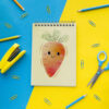 Cute Carrot Spiral Notebook – Ideal for Students and Notes