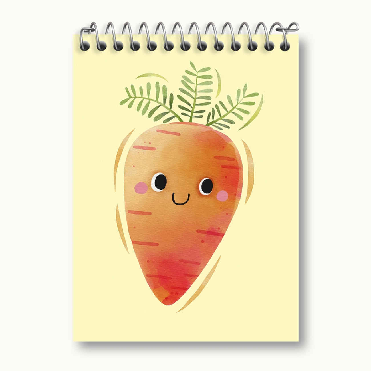 Cute Carrot Spiral Notebook – Ideal for Students and Notes