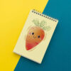 Cute Carrot Spiral Notebook – Ideal for Students and Notes