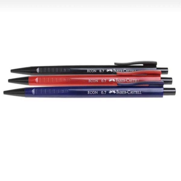ECON 0.7mm Mechanical Pencil by Faber-Castell – Stylish Red Design