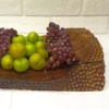 Elegant Hand-Carved Walnut Fruit Serving Board