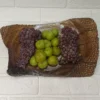 Elegant Hand-Carved Walnut Fruit Serving Board