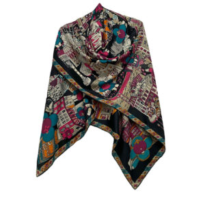 Elegant Hand-Sewn Women’s Silk Scarf – Perfect for Work, Casual Outings, and Special Occasion