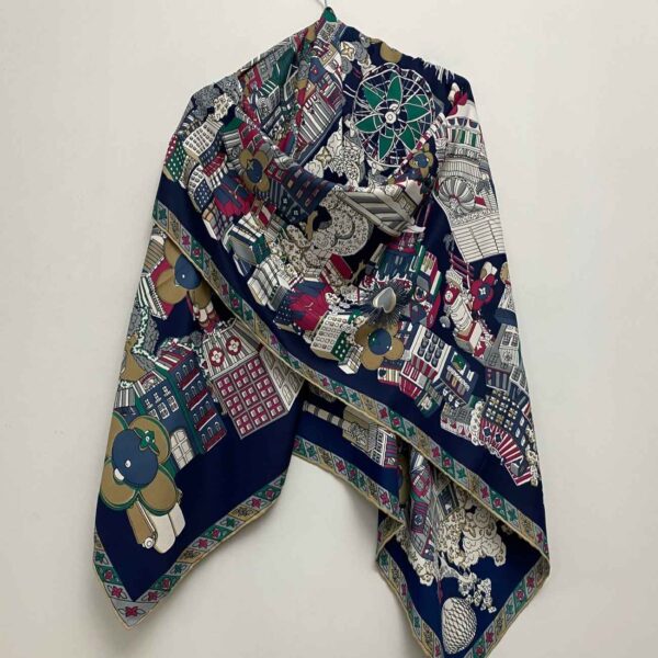 Elegant Hand-Sewn Women’s Silk Scarf – Perfect for Work, Casual Outings, and Special Occasion
