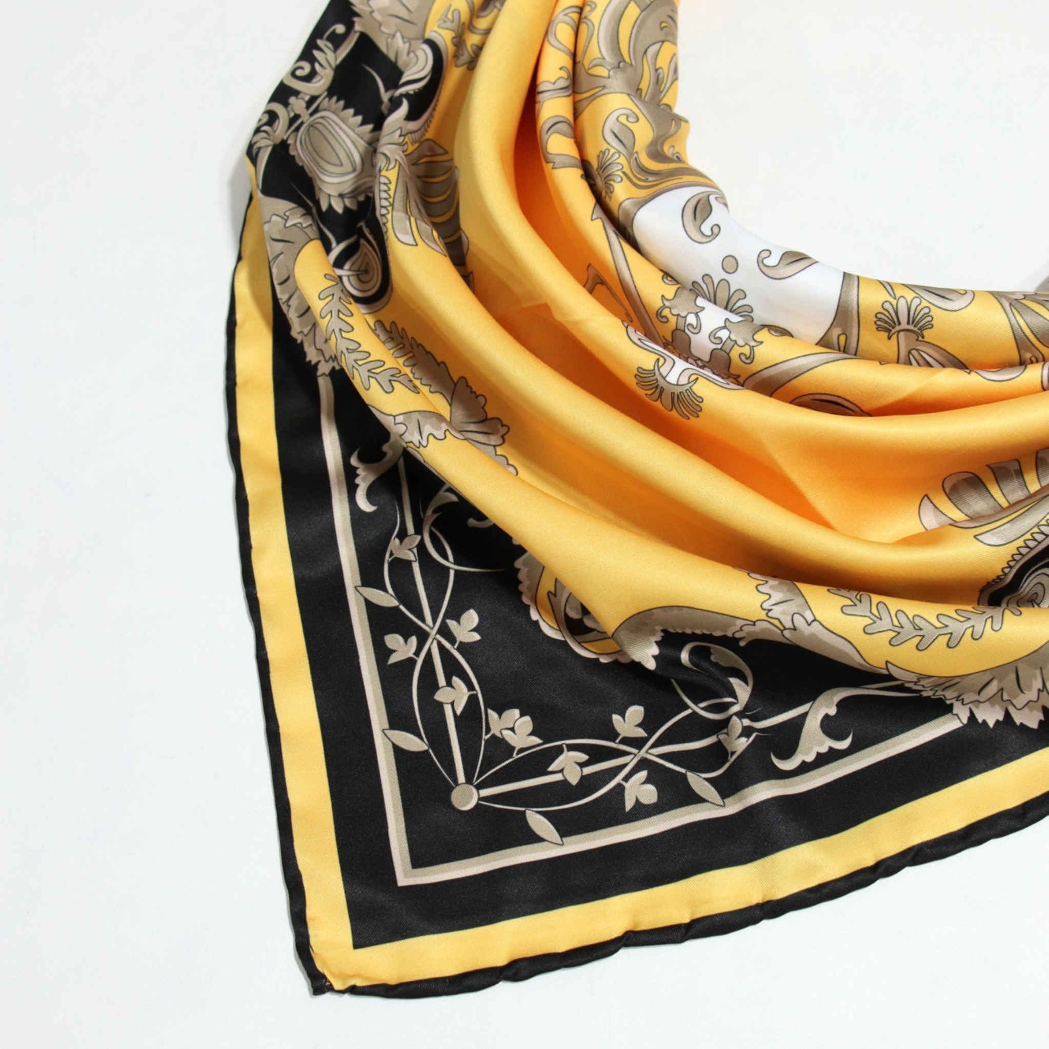 Elegant Women’s Silk Scarf, Hand-Sewn – Versatile for Casual, Work & Events