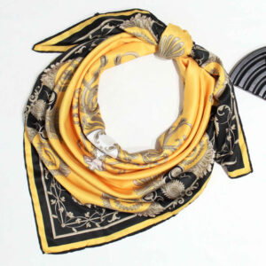 Elegant Women’s Silk Scarf, Hand-Sewn – Versatile for Casual, Work & Events