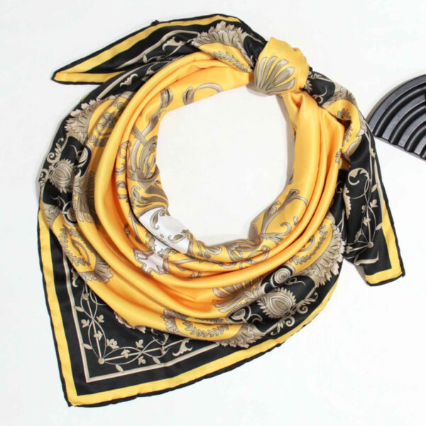 Elegant Women's Silk Scarf, Hand-Sewn – Versatile for Casual, Work & Events (4)
