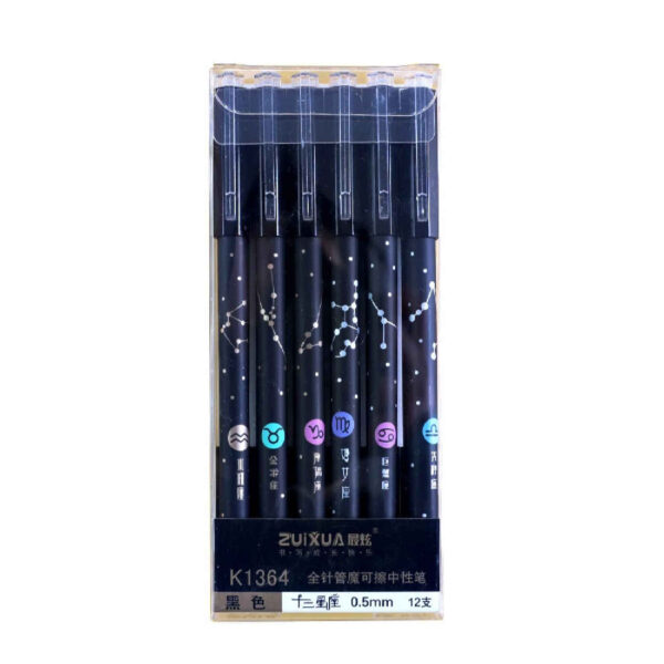 Galaxy Erasable Pen Fancy Pens with High-Quality Erasers - Set of 12 (8)