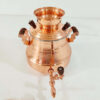 Hand-Hammered Persian Copper Stovetop Samovar – Barrel Design, 5-Liter