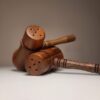 Thumbnail 3: Handcrafted Gavel Wooden Salt & Pepper Shaker (2x)