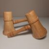Thumbnail 4: Handcrafted Gavel Wooden Salt & Pepper Shaker (2x)