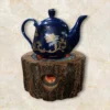 Thumbnail 3: Handcrafted Rustic Wood & Cast Iron Teapot Warmer – Distressed, for Tea & Coffee