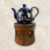 Handcrafted Walnut & Cast Iron Teapot Warmer – Perfect for Keeping Tea and Coffee Hot (5)