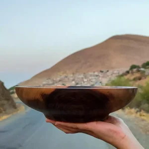 Handcrafted Walnut wood Bowl,25 cm – Ideal for Fruits & Nuts