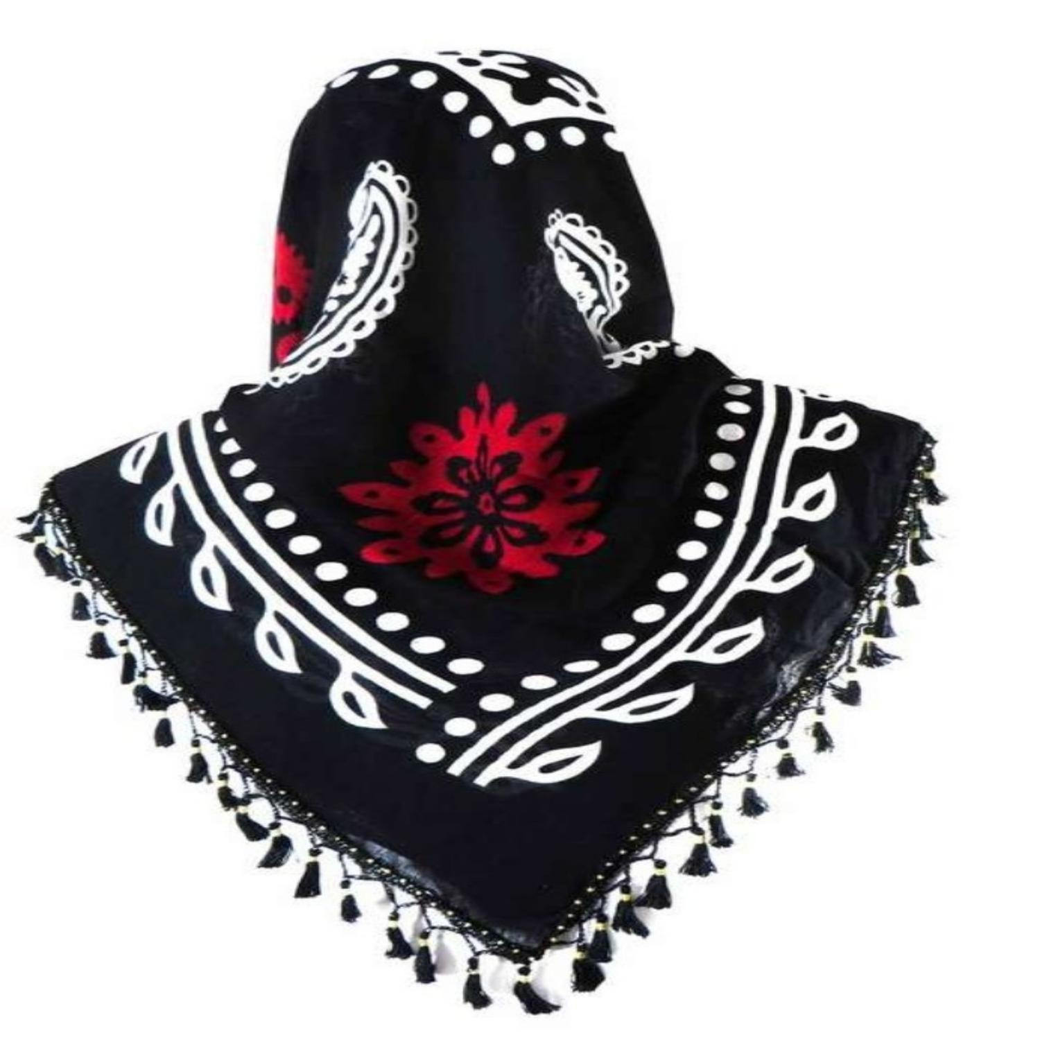 Handmade Kurdish Tassel Scarf – Ethnic Boho Folk Style