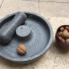 Thumbnail 2: Handcrafed Serpentine Stone Nutcracker Bowl with Bakelite Handle, Perfect for Hard-Shelled Nuts