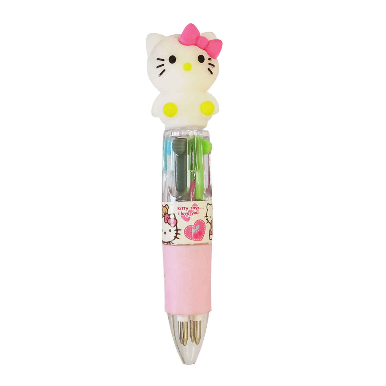 Hello Kitty & Unicorn 4-Color Pen Set – 2 Pieces Cute Multi color Design