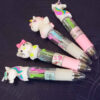 Hello Kitty & Unicorn 4-Color Pen Set – 2 Pieces Cute Multi color Design