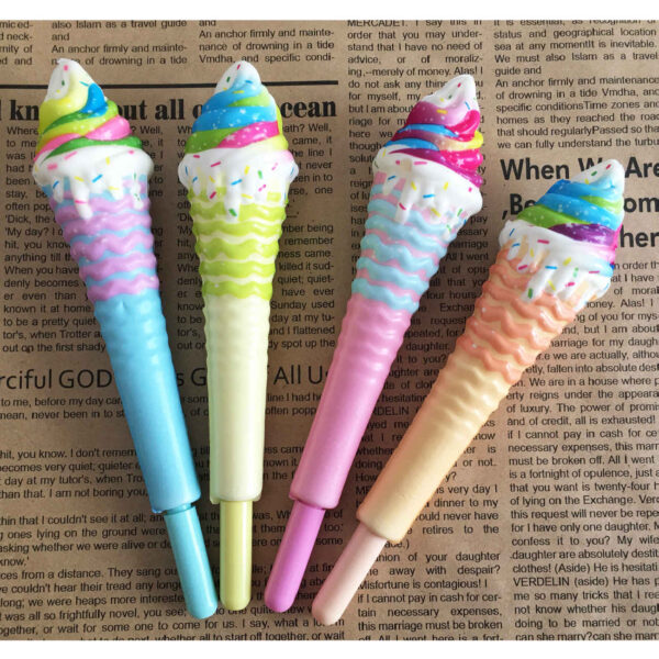 Ice Cream Themed Squishy Pen – Playful and Soft Grip