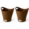 Indoor Conical Plastic Wastebasket, 5L – Stylish & Functional (2x)