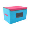 Thumbnail 3: Large Size Soft Clothes Organizer – Fabric Storage Box with Lid and Cardboard Walls, Ideal for Wardrobes & Closets