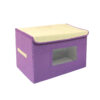 Thumbnail 5: Large Size Soft Clothes Organizer – Fabric Storage Box with Lid and Cardboard Walls, Ideal for Wardrobes & Closets