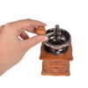 Thumbnail 6: Manual Coffee Grinder with Ceramic Blades - Beech Wood Body, Metal Lever, and Drawer