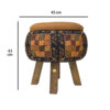 Moroccan Velvet Storage Puff – Elegant Design with Soft Plush Filling