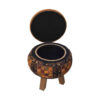 Moroccan Velvet Storage Puff – Elegant Design with Soft Plush Filling